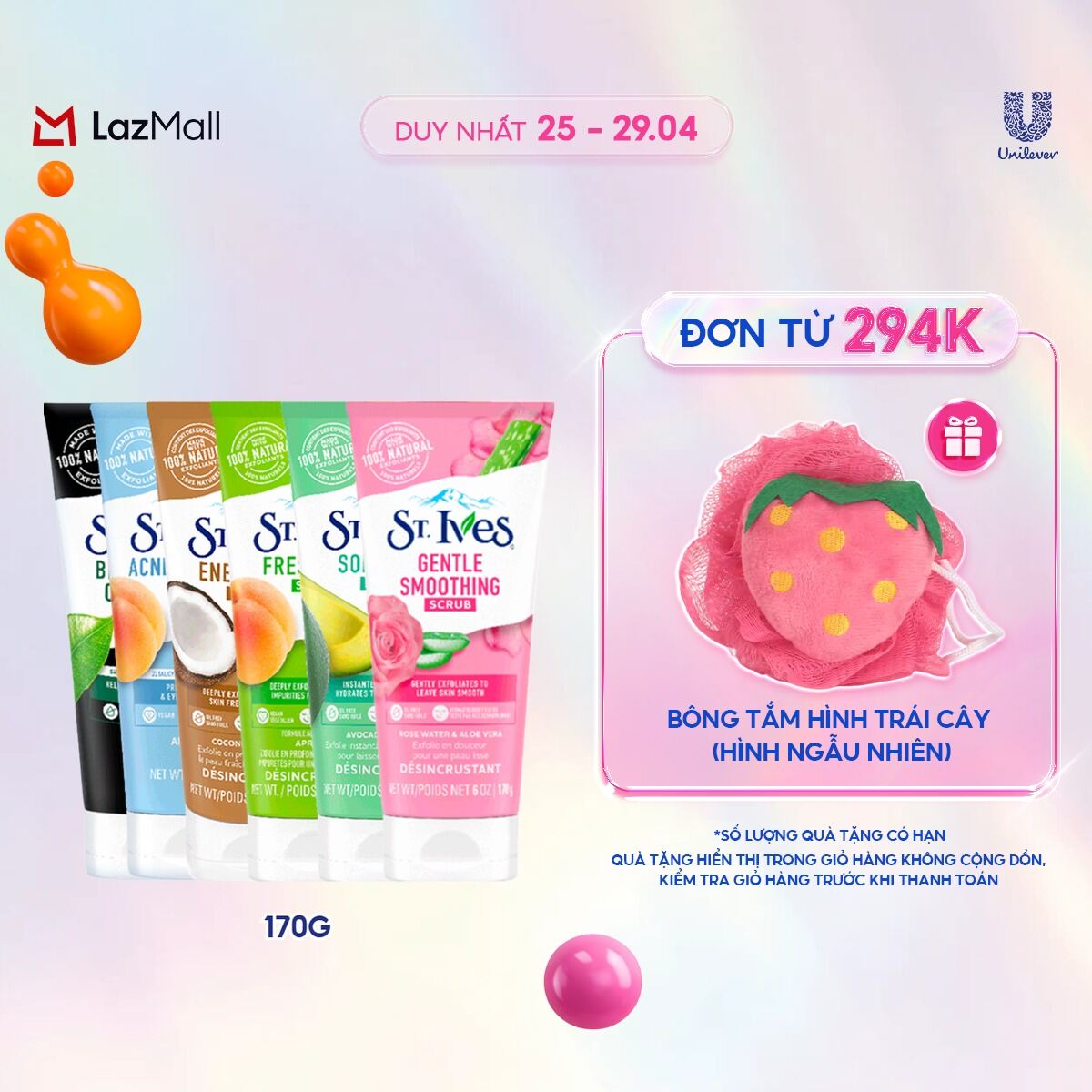 Sữa rửa mặt tẩy tế bào da chết St.Ives 170g