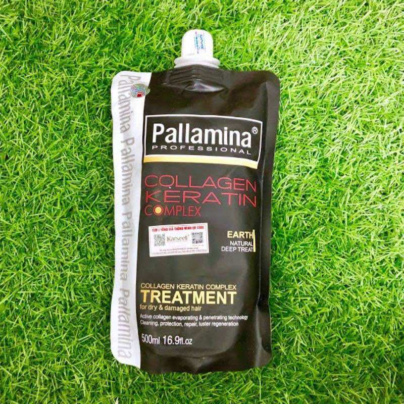HẤP DẦU SUÔN MƯỢT PALLAMINA COLLAGEN KERATIN COMPLEX TÚI  500ML []