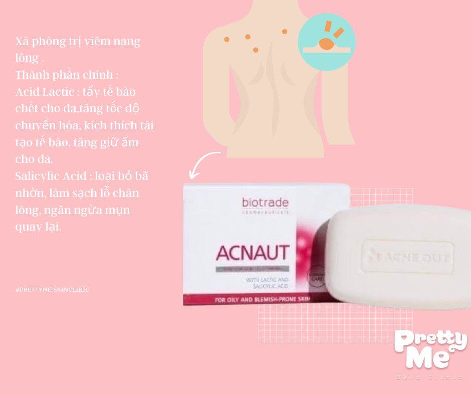 Xà phòng cho viêm nang lông, mụn lưng Biotrade Acne Out