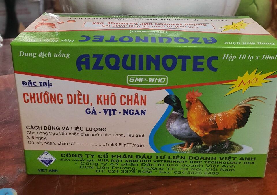 Hộp 10 lọ Azquinotec 10ml