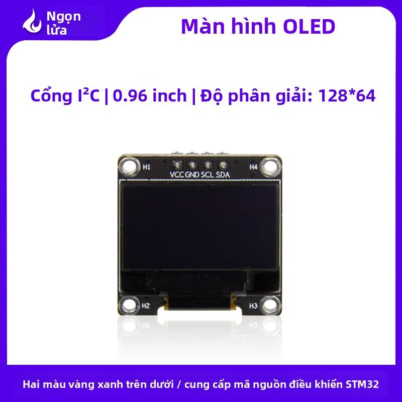 YEHUO | IIC Dual Color (Yellow and Blue) 0.96 Inch 128x64 OLED Module Giá 399,000 Đồng*Miễn phí vận chuyển