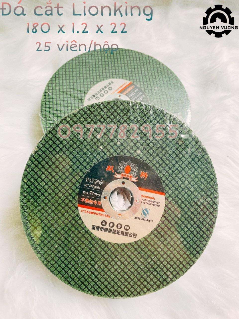 Đá cắt sắt,inox sư tử lionking 1t8 (180x1.2x22mm)