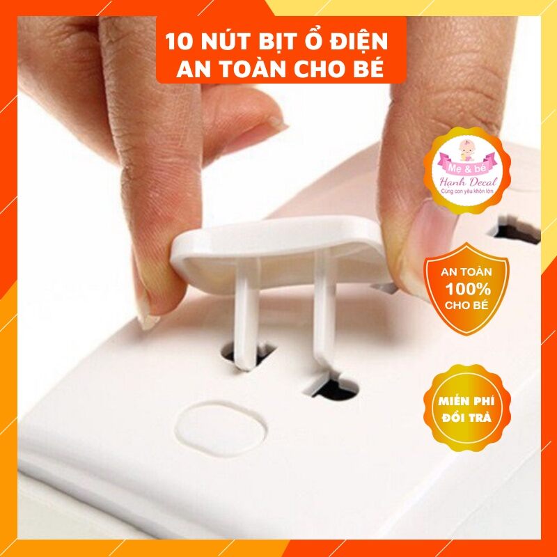 Set 10 Nút bịt ổ điện an toàn cho bé