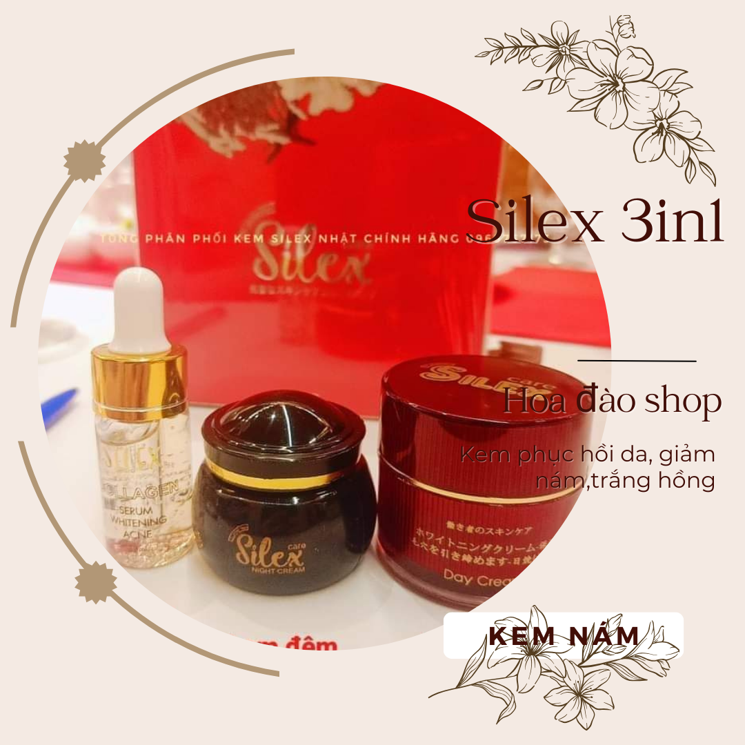 Combo Kem silex 3in1 mờ nám, tàn nhang dưỡng trắng da