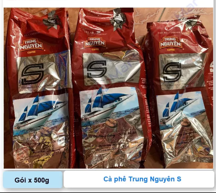 Cà phê trung nguyên chữ S gói (500g)