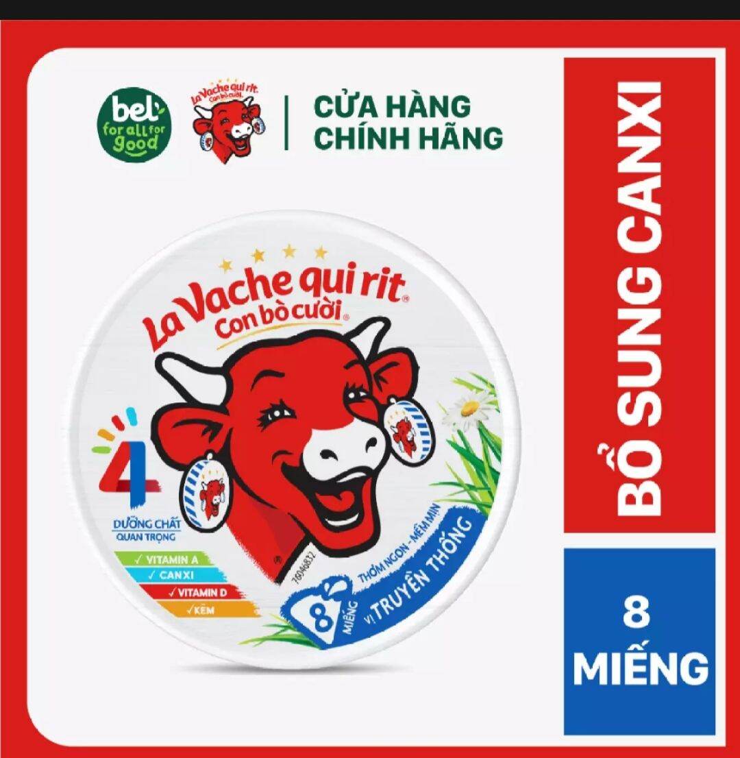 Phô mai con bò cười loại 8 miếng 112g