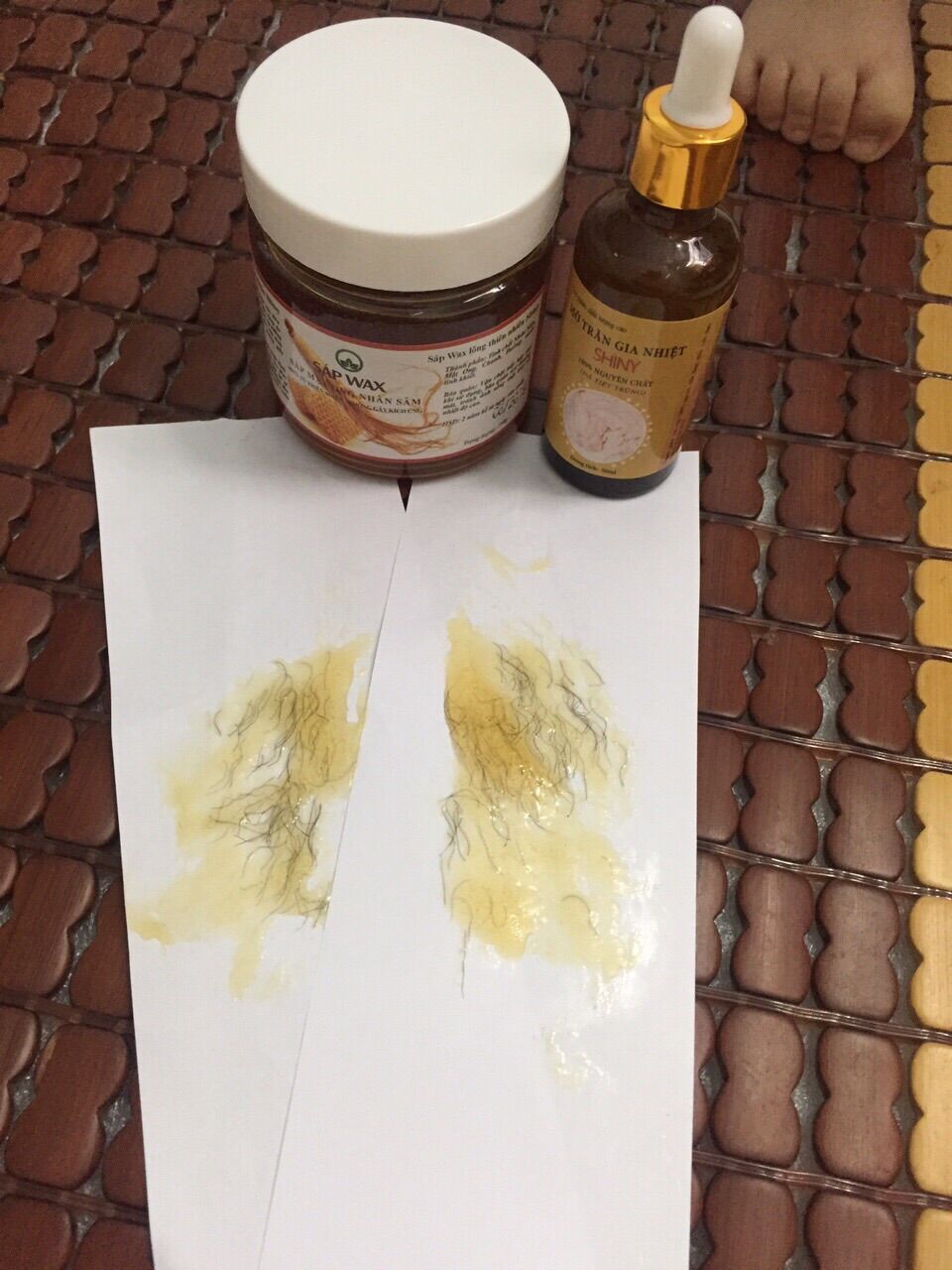 Combo Triệt Lông Sáp Wax + Mỡ Trăn Shiny Handmade(Tặng Kèm Dụng Cụ Wax)