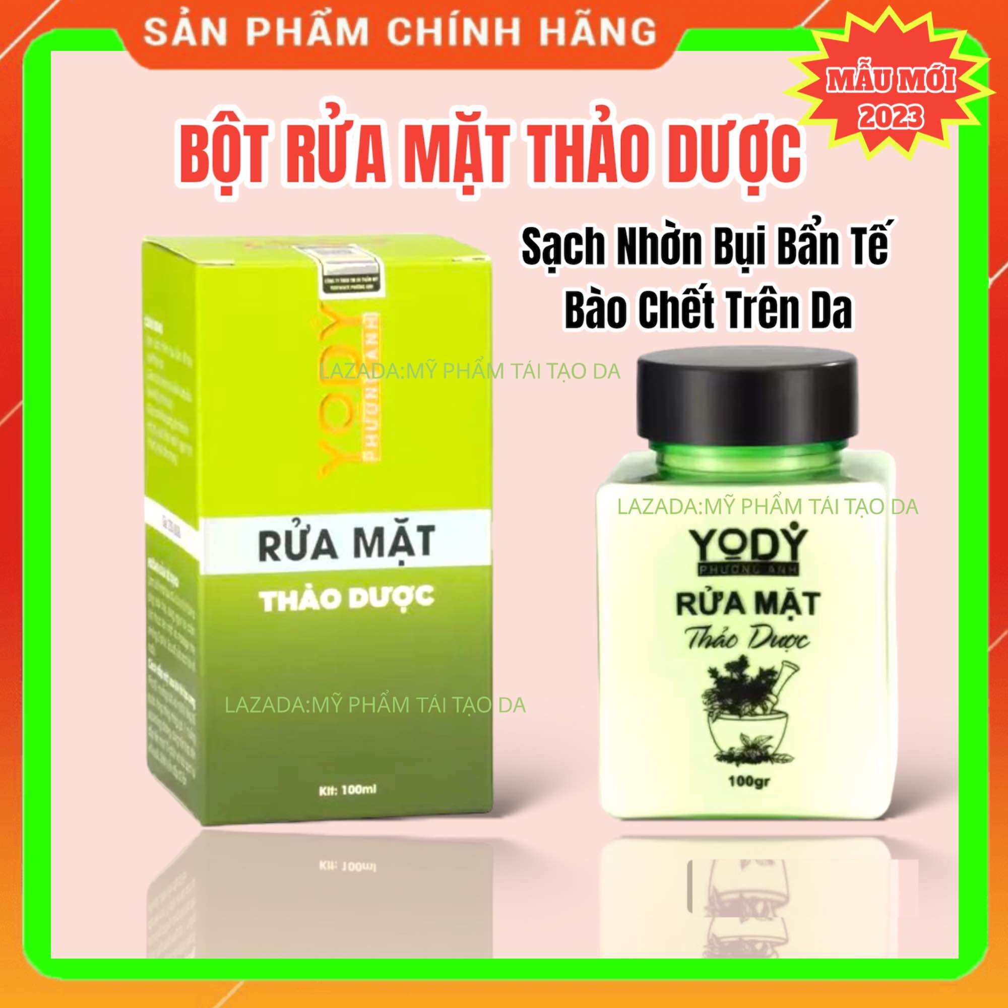 Bột Rửa Mặt Thảo Dược 100g -Sạch Sâu - Yody Phương Anh