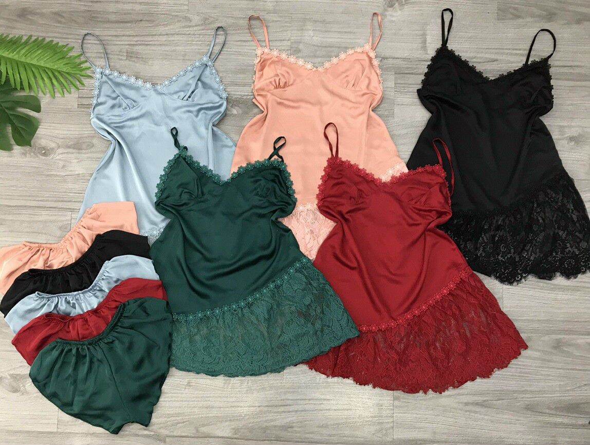 [[FREE SHIP]] VÁY NGỦ LỤA SEXY SIÊU MỀM MẠI, MẶC MÁT CỰC ❣️
