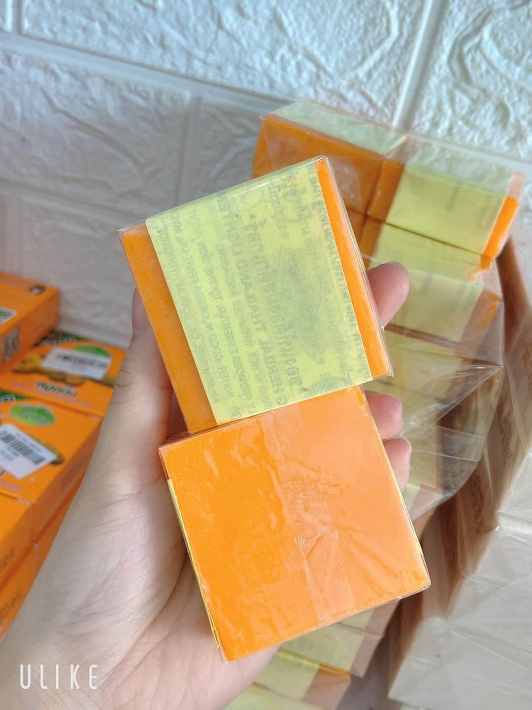 [Hàng Thái Lan][Xách tay]1 cục Xà bông cam nghệ Thái