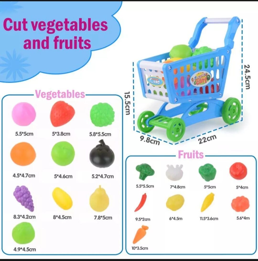 Ct_ xe đẩy siêu thị chở trái cây đồ chơi - ảnh sản phẩm 2