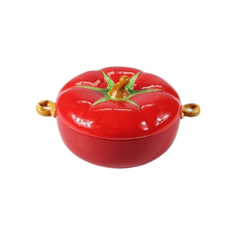 Âu Cà Chua Đựng Thức Ăn Có Nắp Size To