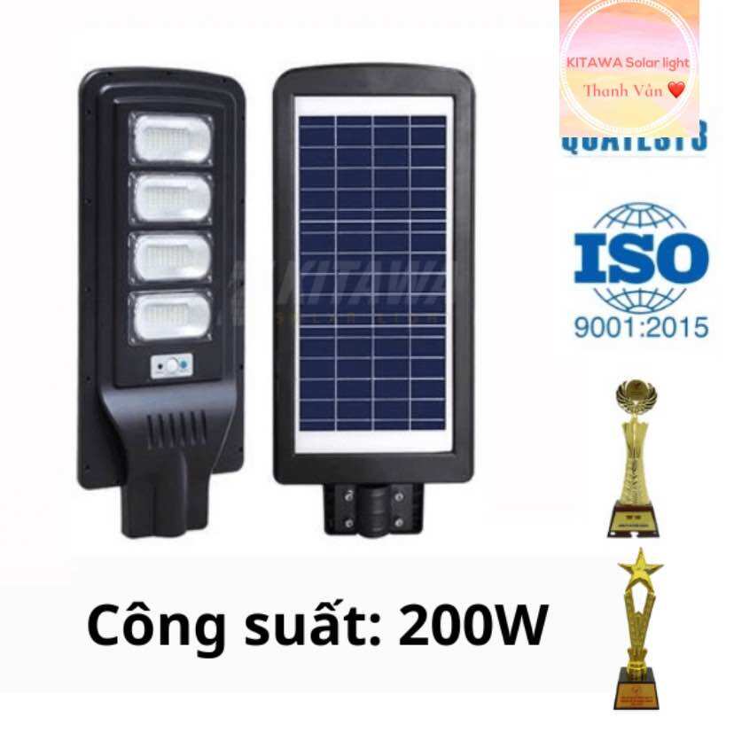 Đèn đường năng lượng mặt trời liền thể lt1200 chống nước kitawa