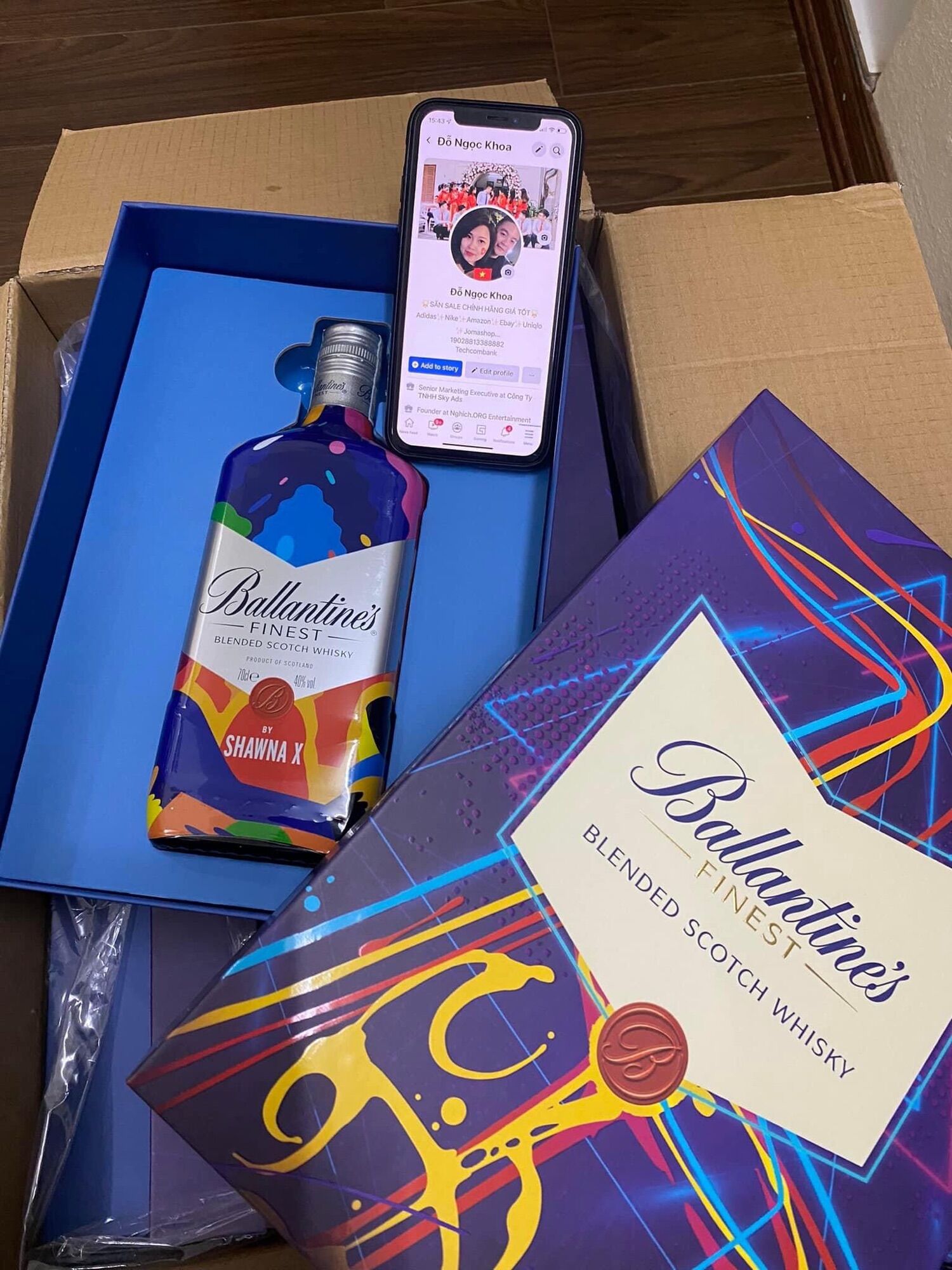Rượu ballantines finest limited