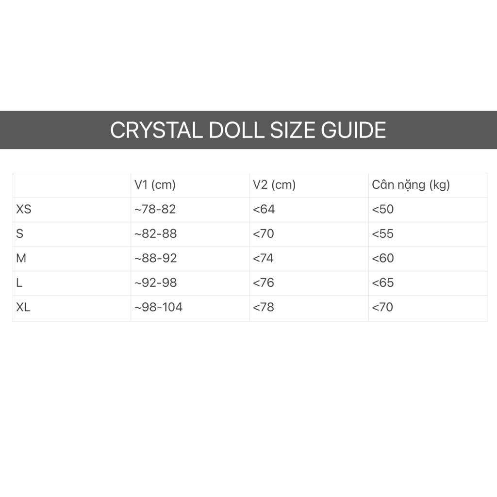Đầm dây trắng Crystal Doll xuất xịn
