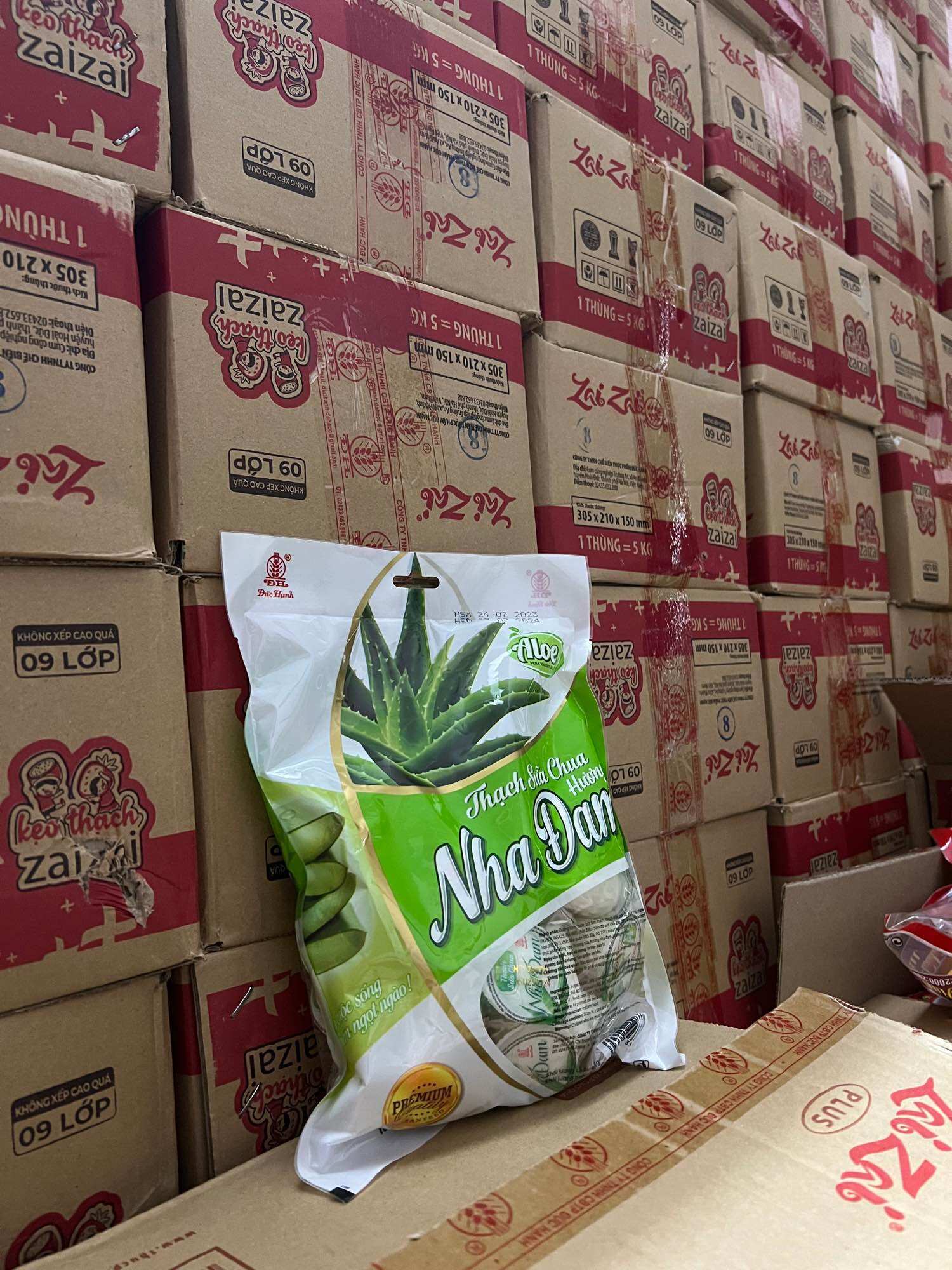 THẠCH SỮA CHUA NHA ĐAM ĐỨC HẠNH TÚI 400gr