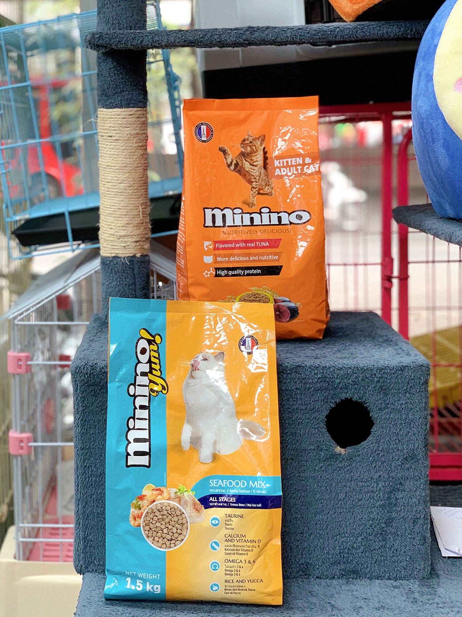 Thức ăn hạt cho mèo mọi lứa tuổi Minino Yum các vị