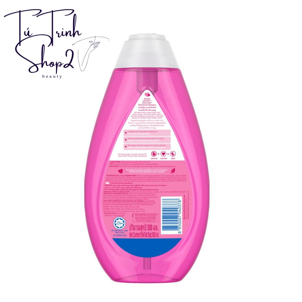 Dầu gội óng mượt Johnson's cho bé gái 200ml