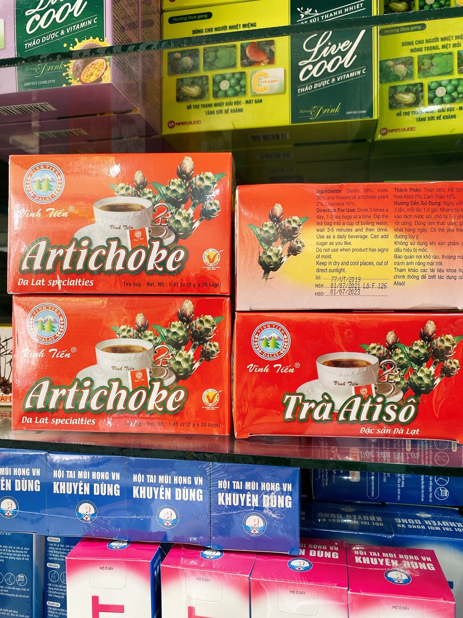 Trà Atisô Vĩnh Tiến , trà ASTISO , Artichoke .