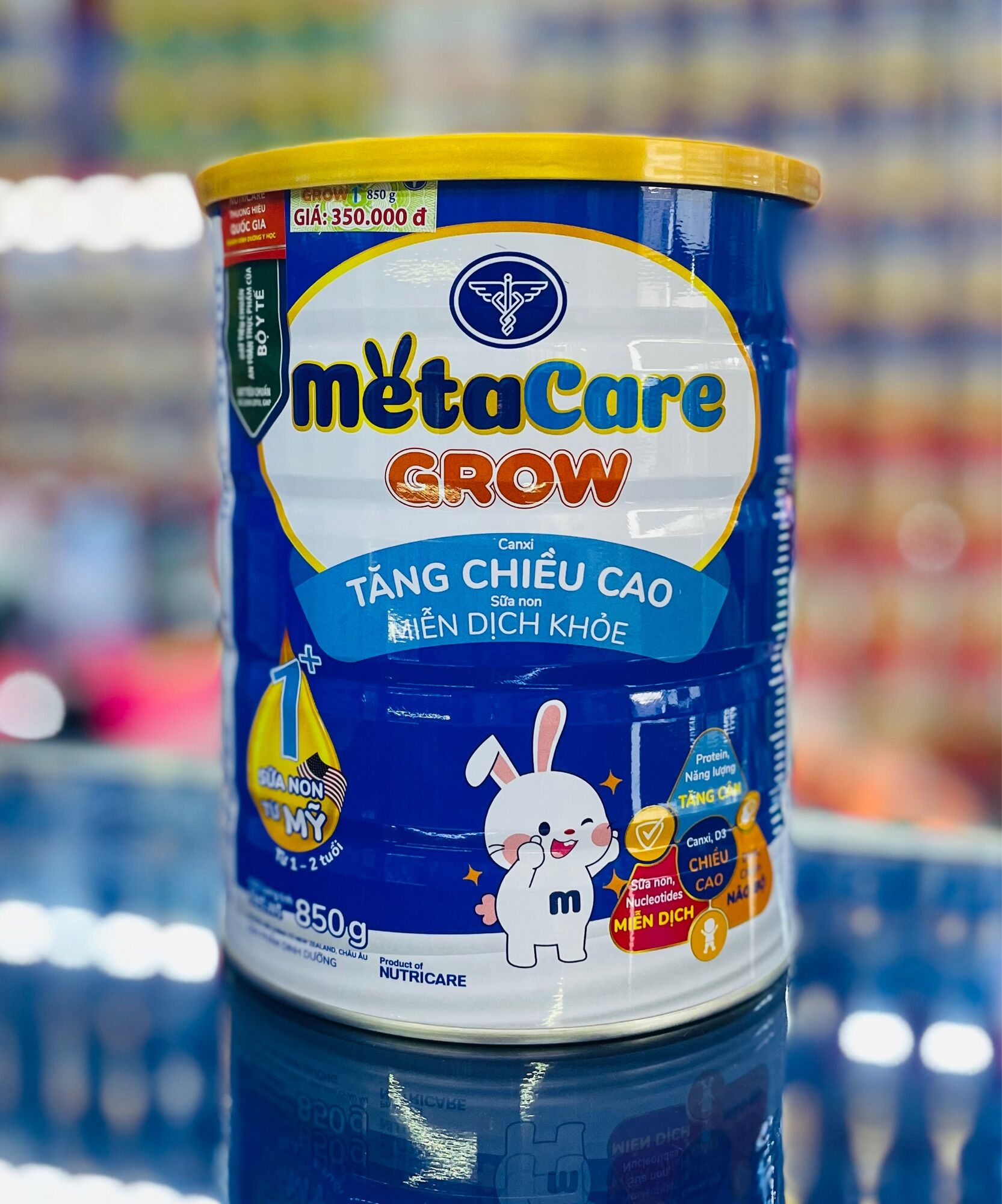 (Combo 3 Lon) Sữa Bột Metacare Grow 1+ (850g)