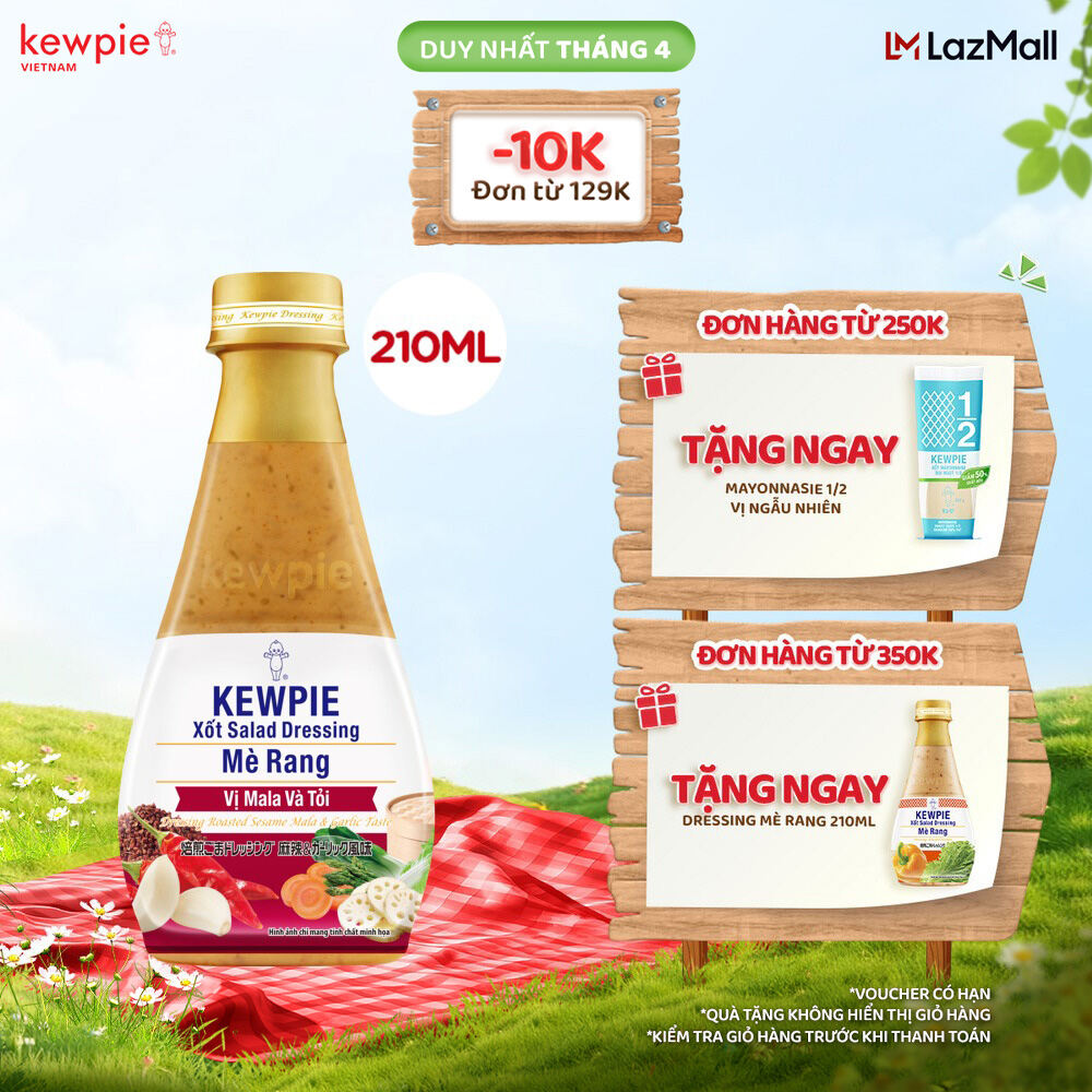 Xốt Salad Dressing Mè Rang Vị Mala & Tỏi 210ml