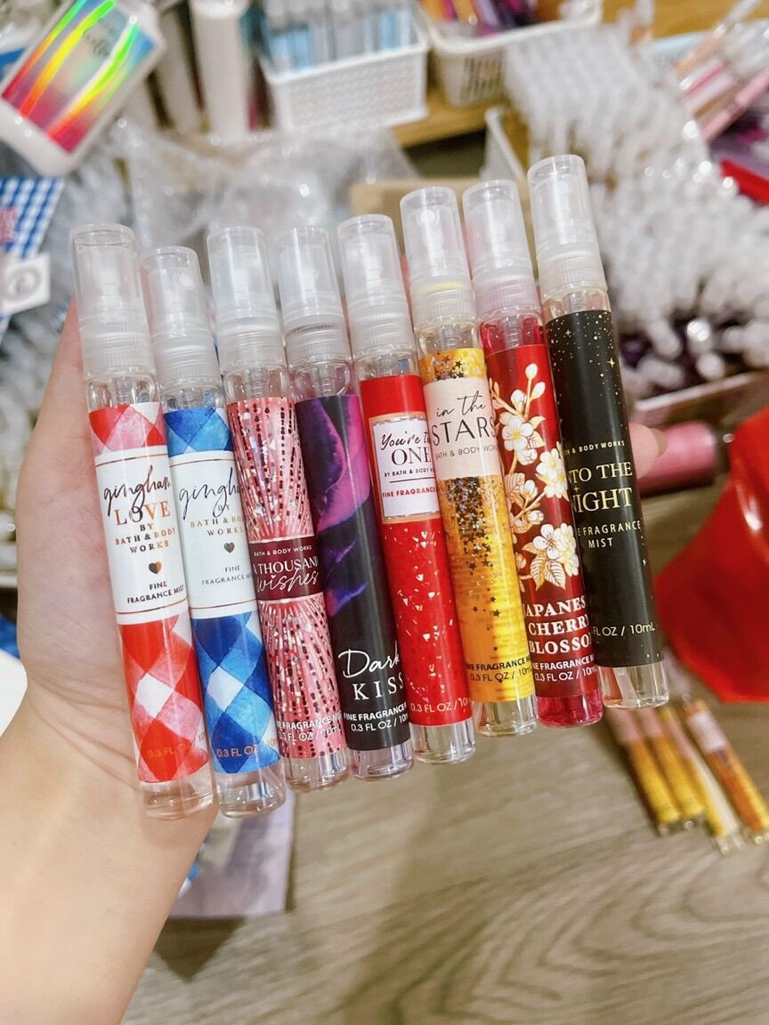 Set mini 10 chai 10ml Bath & Body Word chính hãng