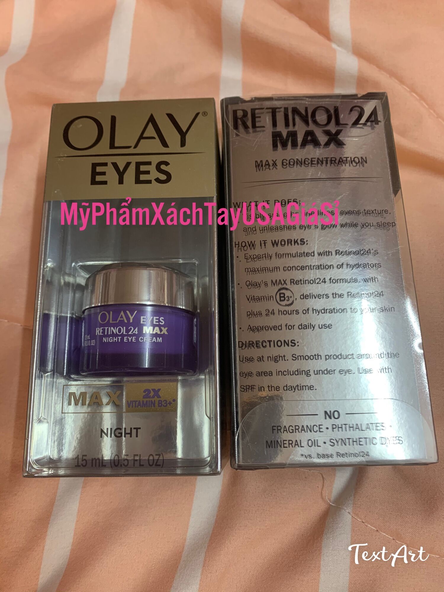 [Hàng Mỹ]Kem Mắt Olay Retinol 24 Max Night Eye Cream 15ml