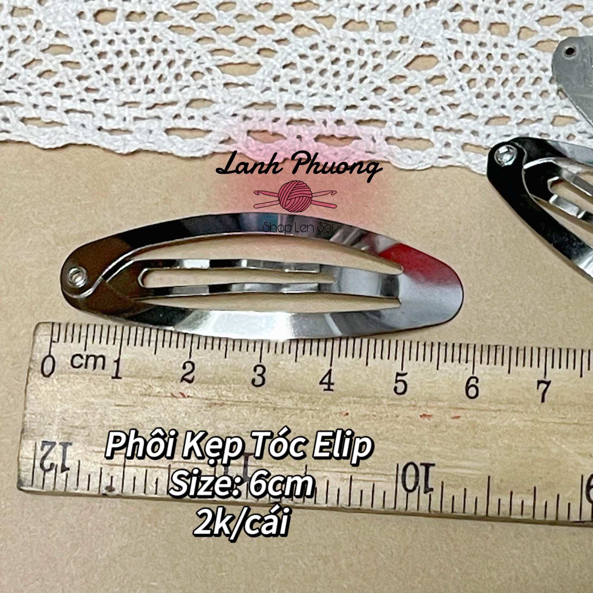 Phôi Làm Kẹp Tóc , Phôi vải nỉ, Kẹp Mỏ Vịt ( 10 cái )