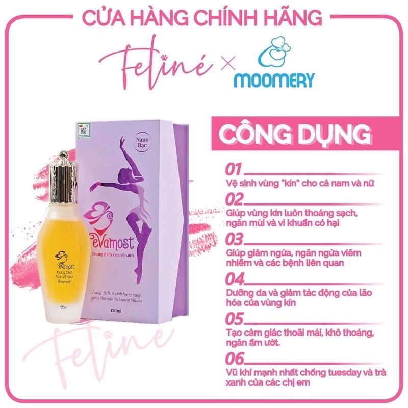 Dung Dịch Vệ Sinh Phụ Nữ EVAMOST Chính Hãng