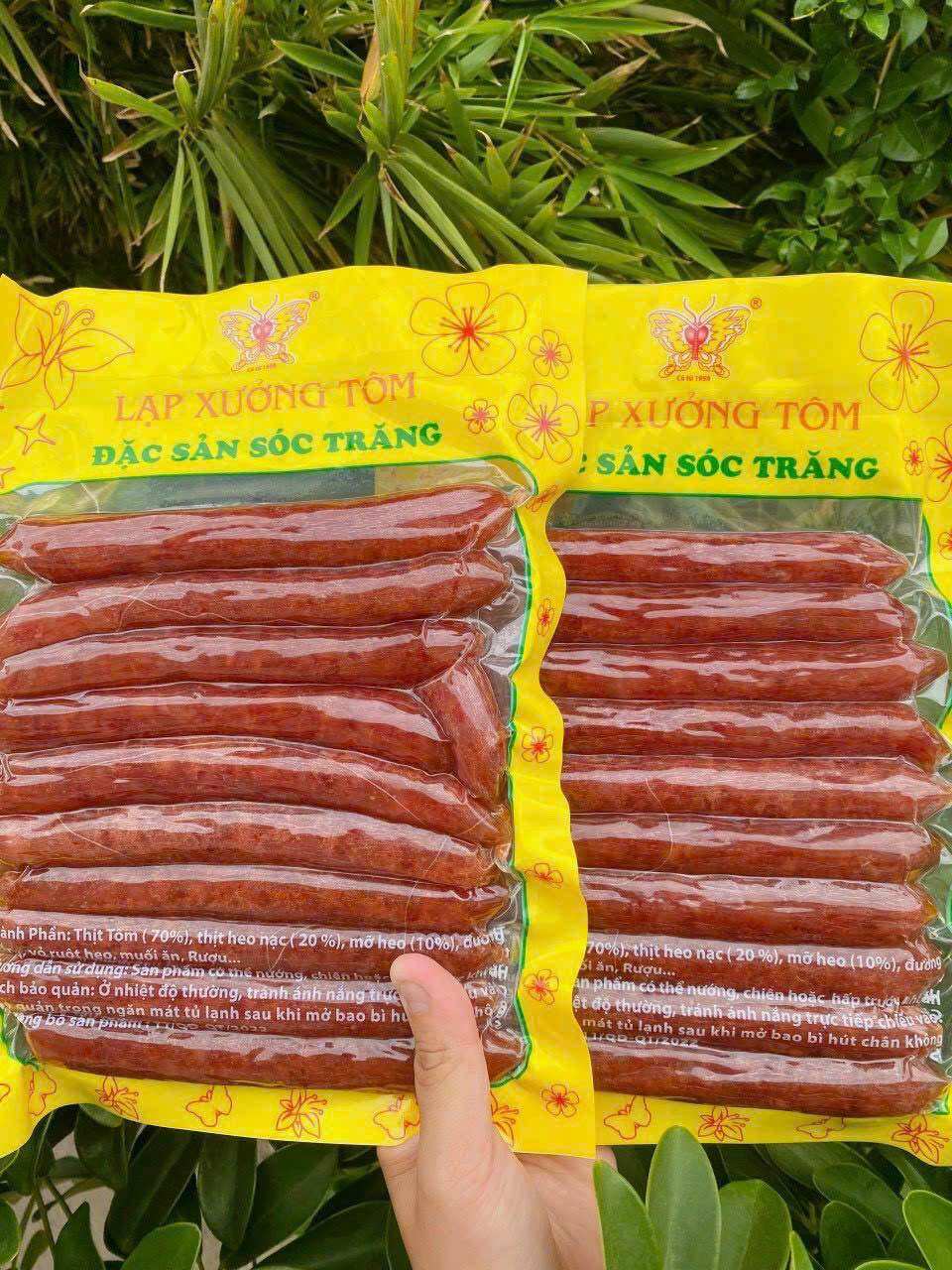 0,5kg Lạp xưởng Tôm (đặc sản Sóc Trăng)