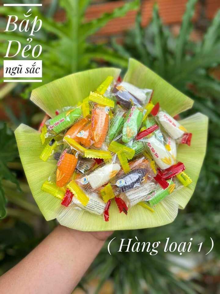 KẸO DẺO BẮP CÓ NHÂN/ MIX ĐỦ VỊ 1kg