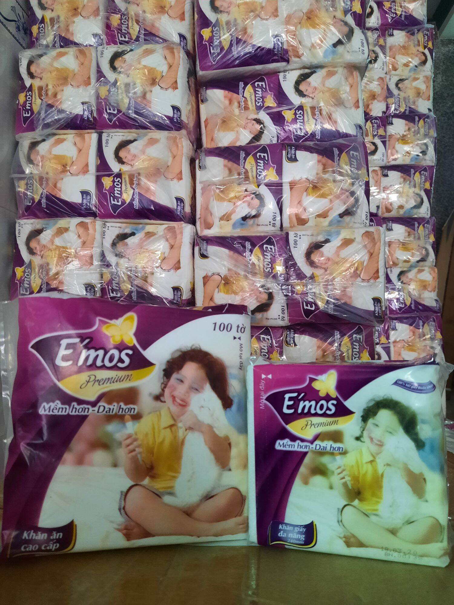 10 bịch giấy emos nhỏ 240x240 mềm mịn
