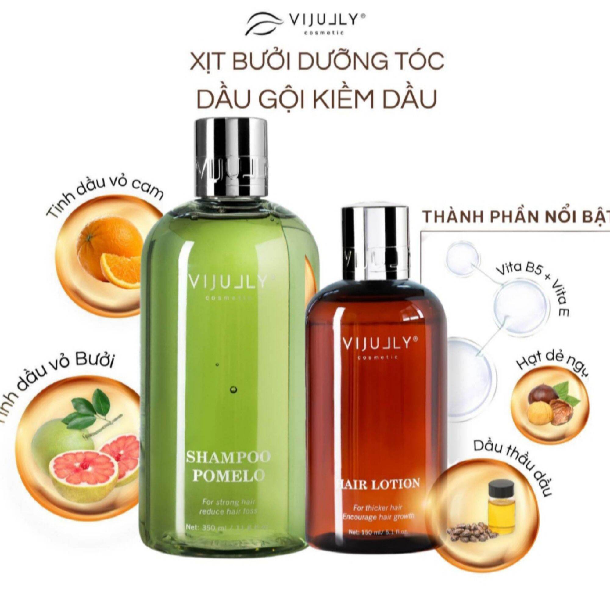 Xịt dưỡng tóc kích mọc tóc vijully giúp tóc khỏe