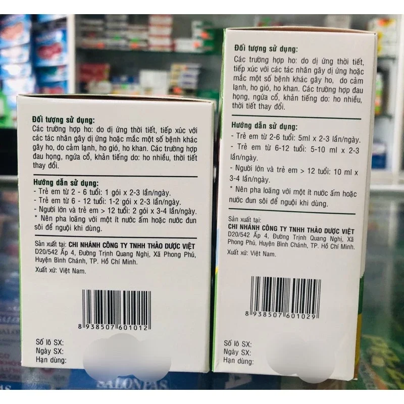SIRO HO ONG VÀNG CHAI 100ML GIÁ TỐT