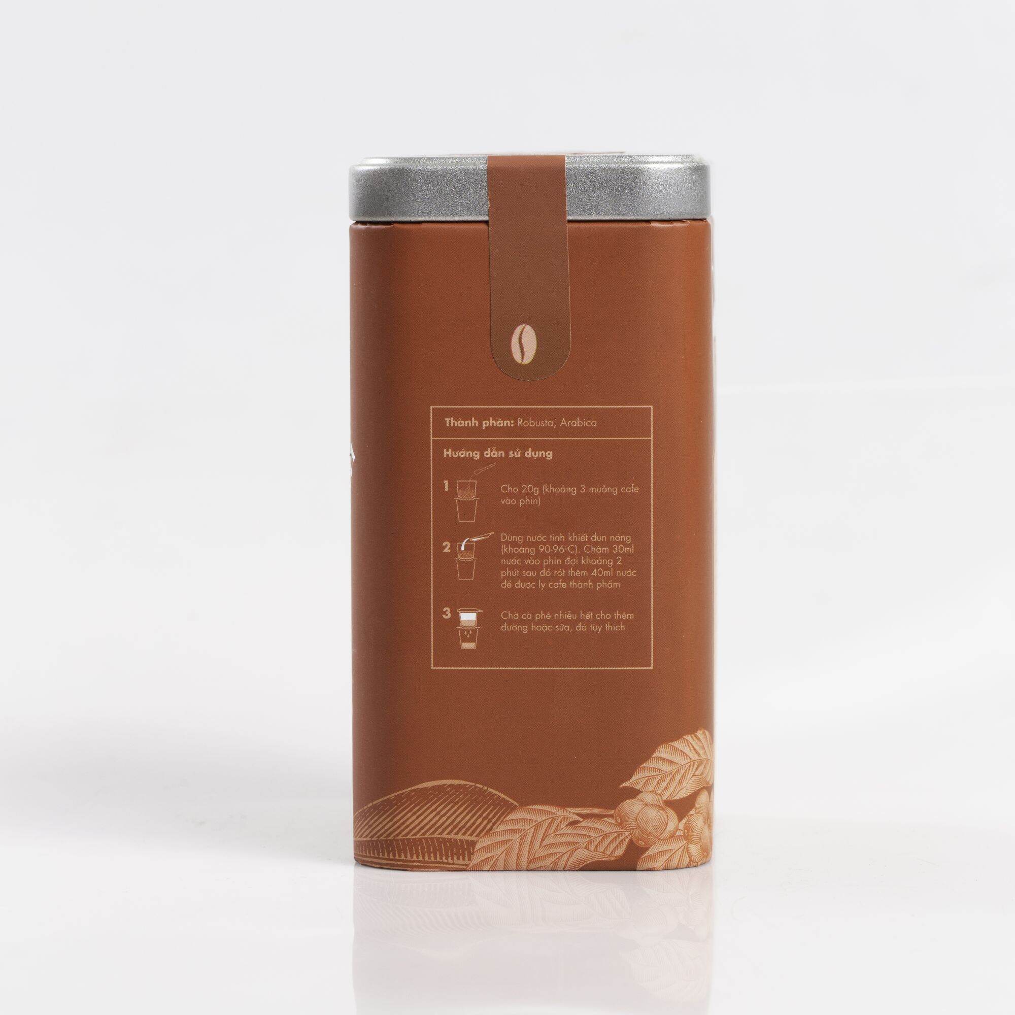 La Chocotea Cà Phê (Coffee) Moderate hộp thiếc 200g