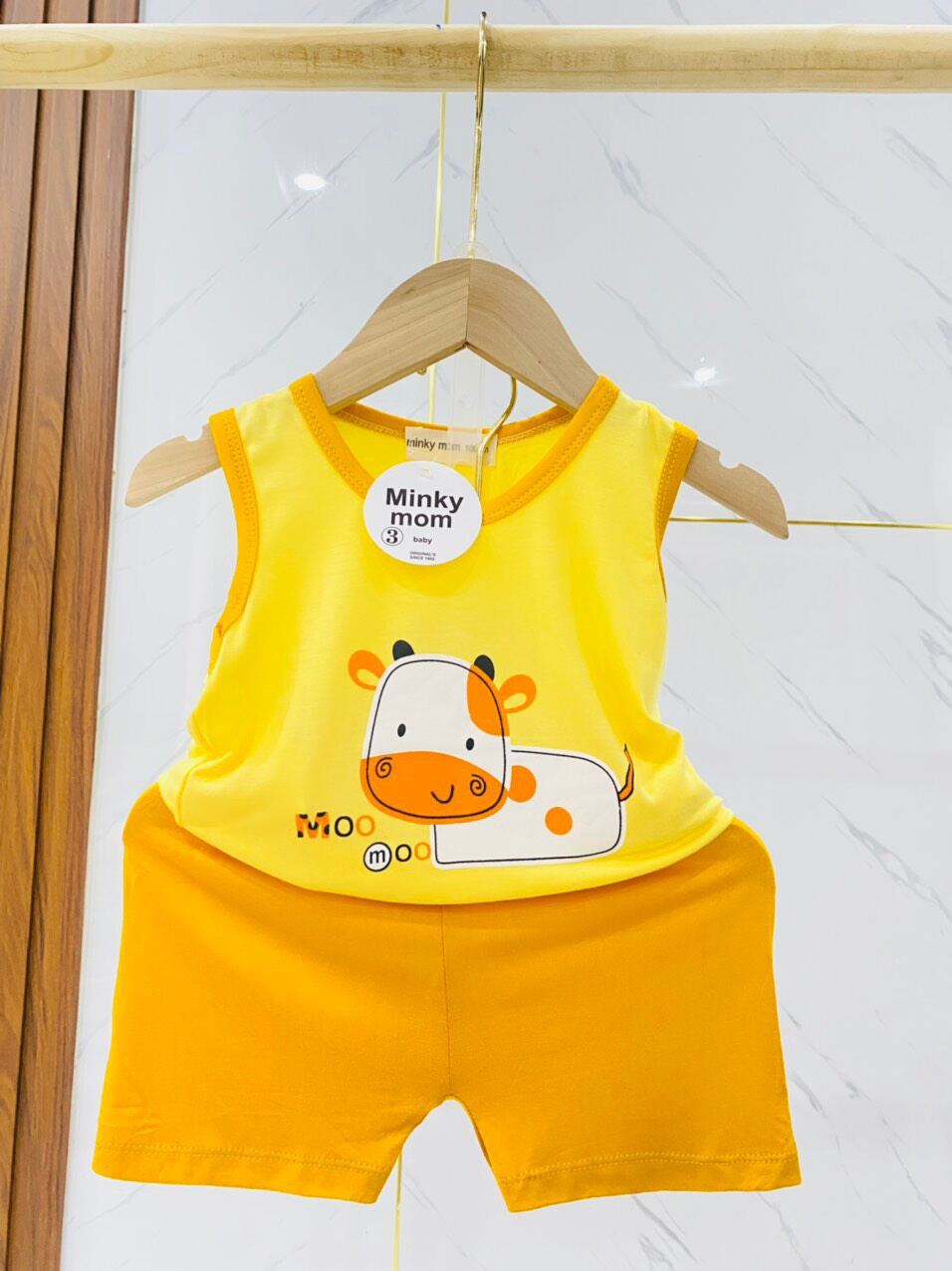 Đồ bộ sát nách thun lạnh họa tiết ngộ nghĩnh dành cho bé trai bé gái từ 8-22kg