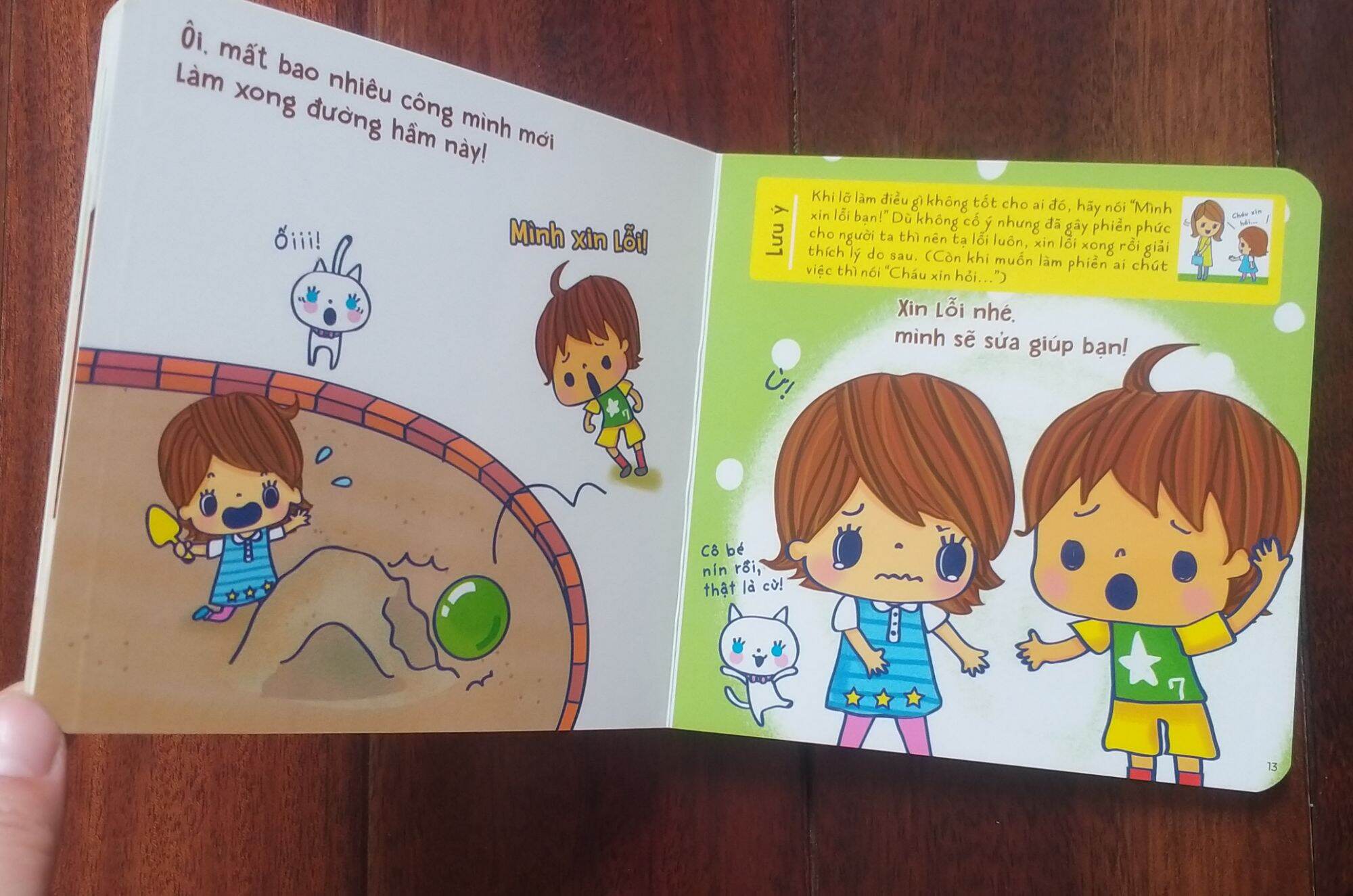 Sách Ehon kỹ năng Chào hỏi lịch sự