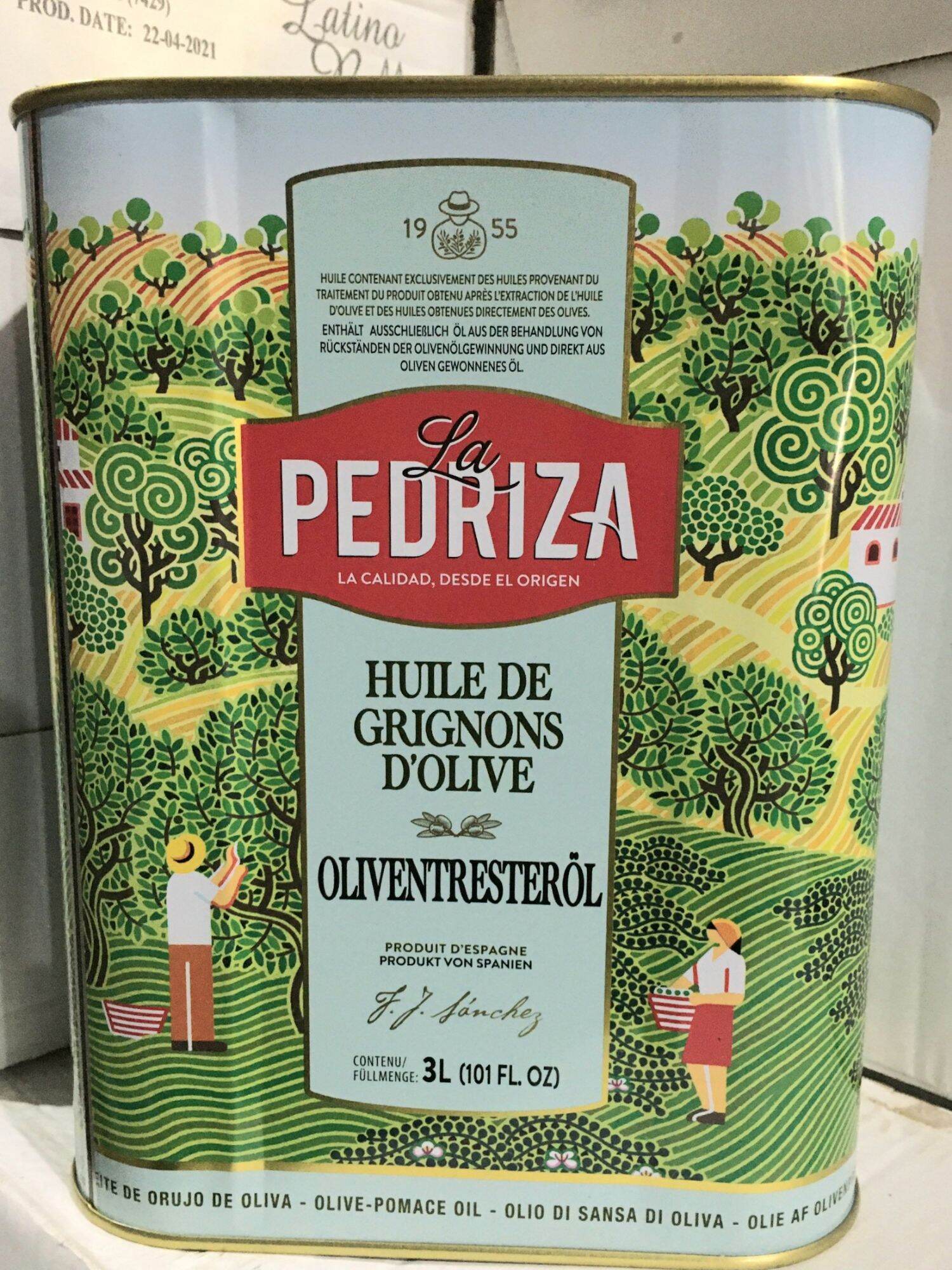 Dầu oliu chiên-nấu La Pedriza can thiếc 3L.