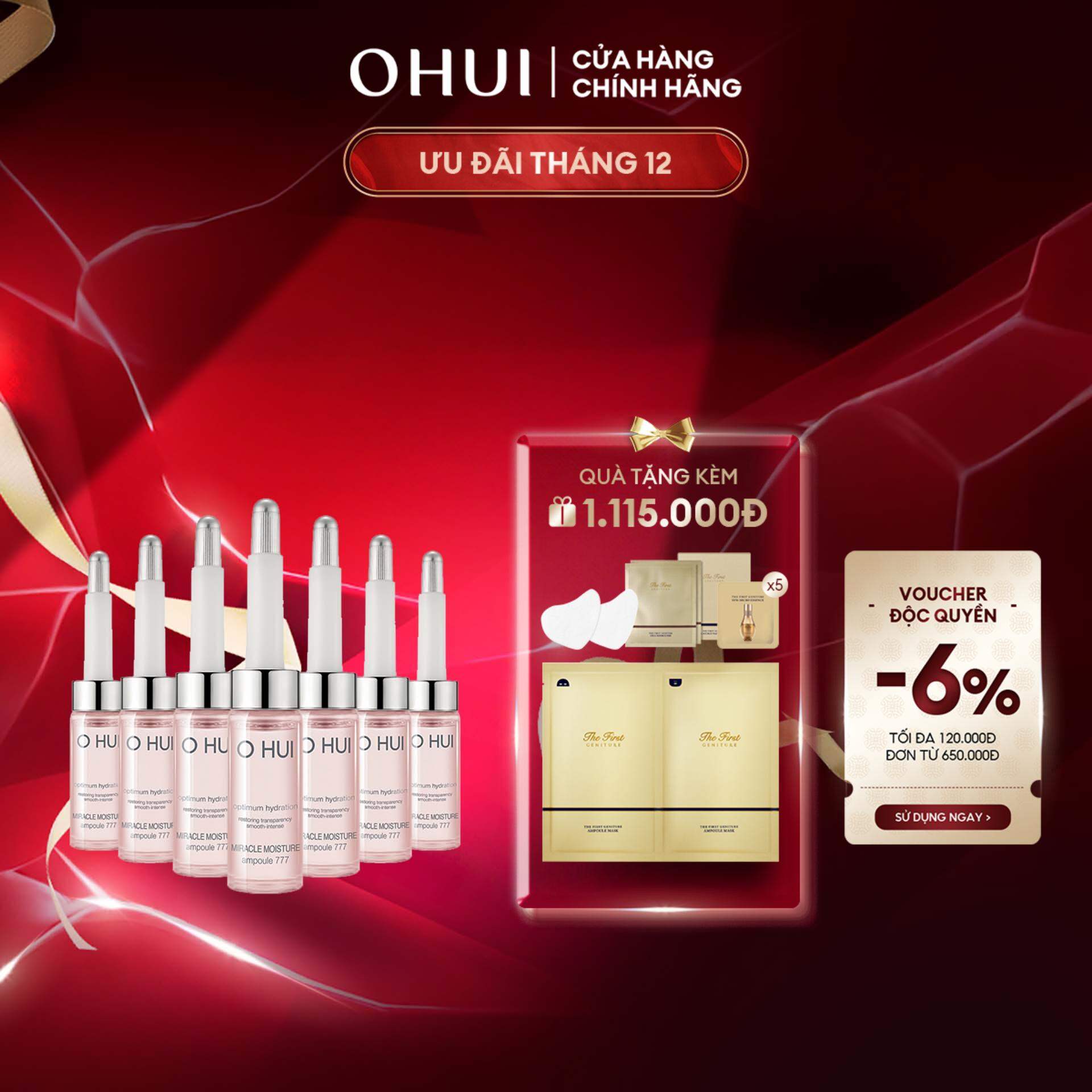 Tinh chất siêu cấp ẩm OHUI Miracle Moisture Ampoule 777 (7x7ml)