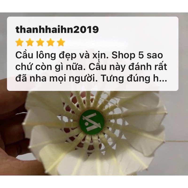 Cầu Lông Hải Yến Cao Cấp Vợt Cầu Lông Cán Vợt Sport Cao Su - Sét 2 Trái Nam Nữ