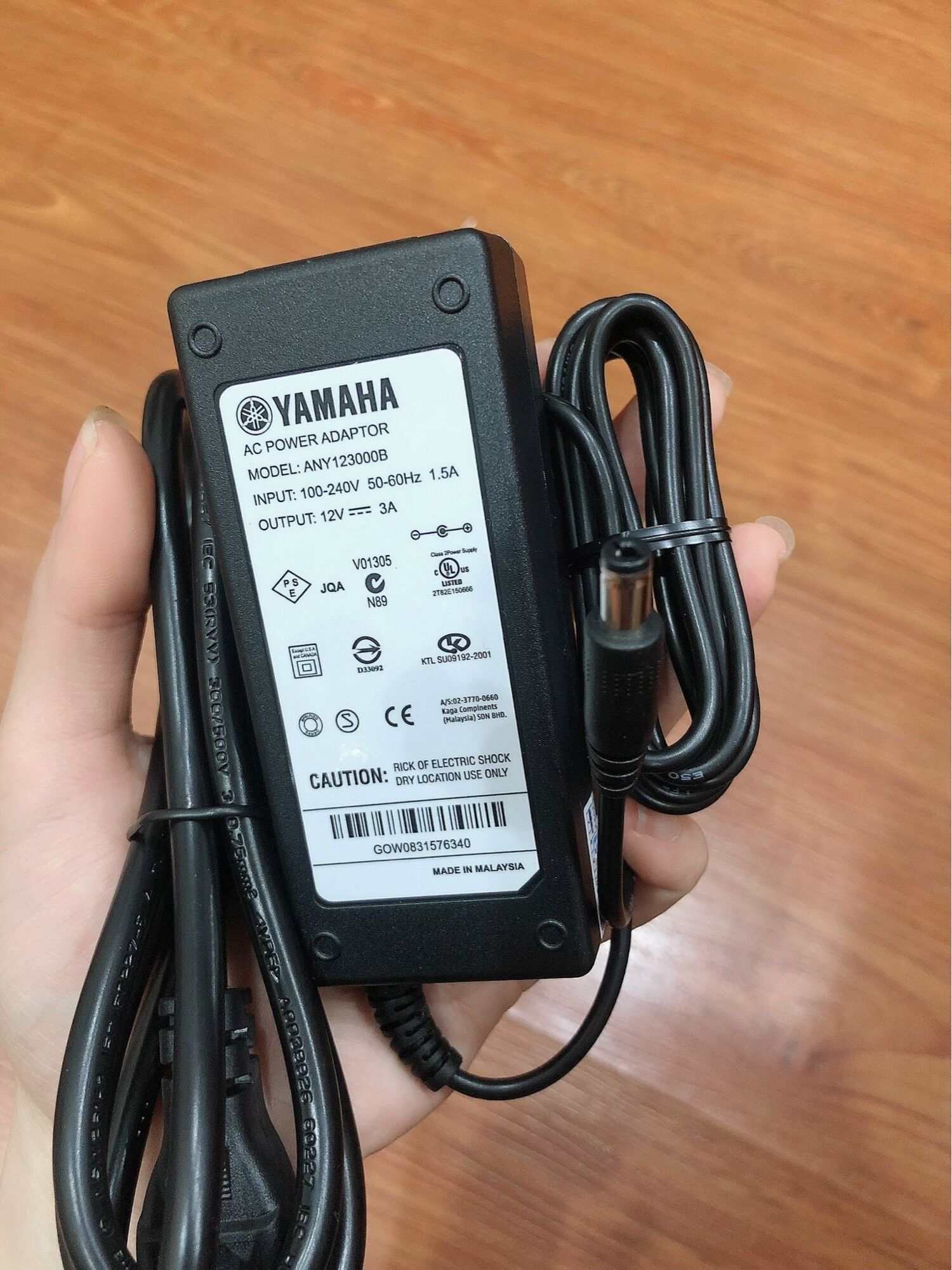 adapter nguồn 12v 3a yamaha cho đàn