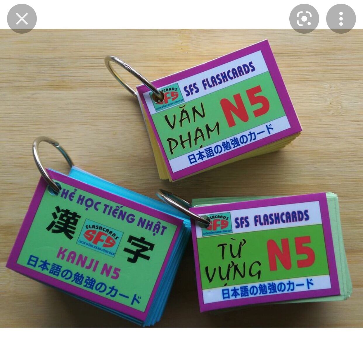 Thẻ flascards n5 kanji & grammar thumbnail