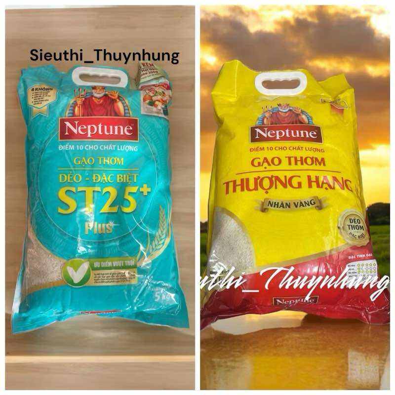 Gạo Thơm Thượng Hạng Neptune Túi 5Kg