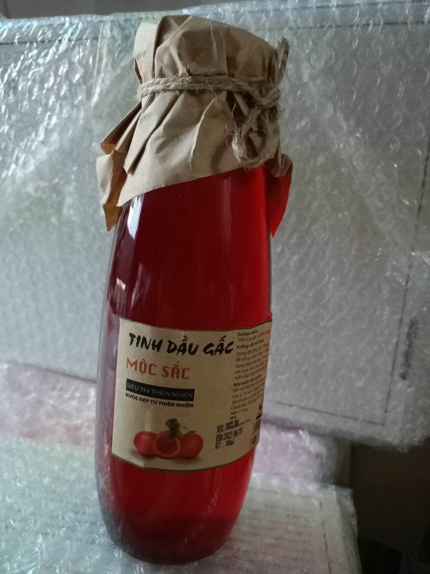 Tinh dầu gấc nguyên chất- hàng cty- bao test-130k/500ml