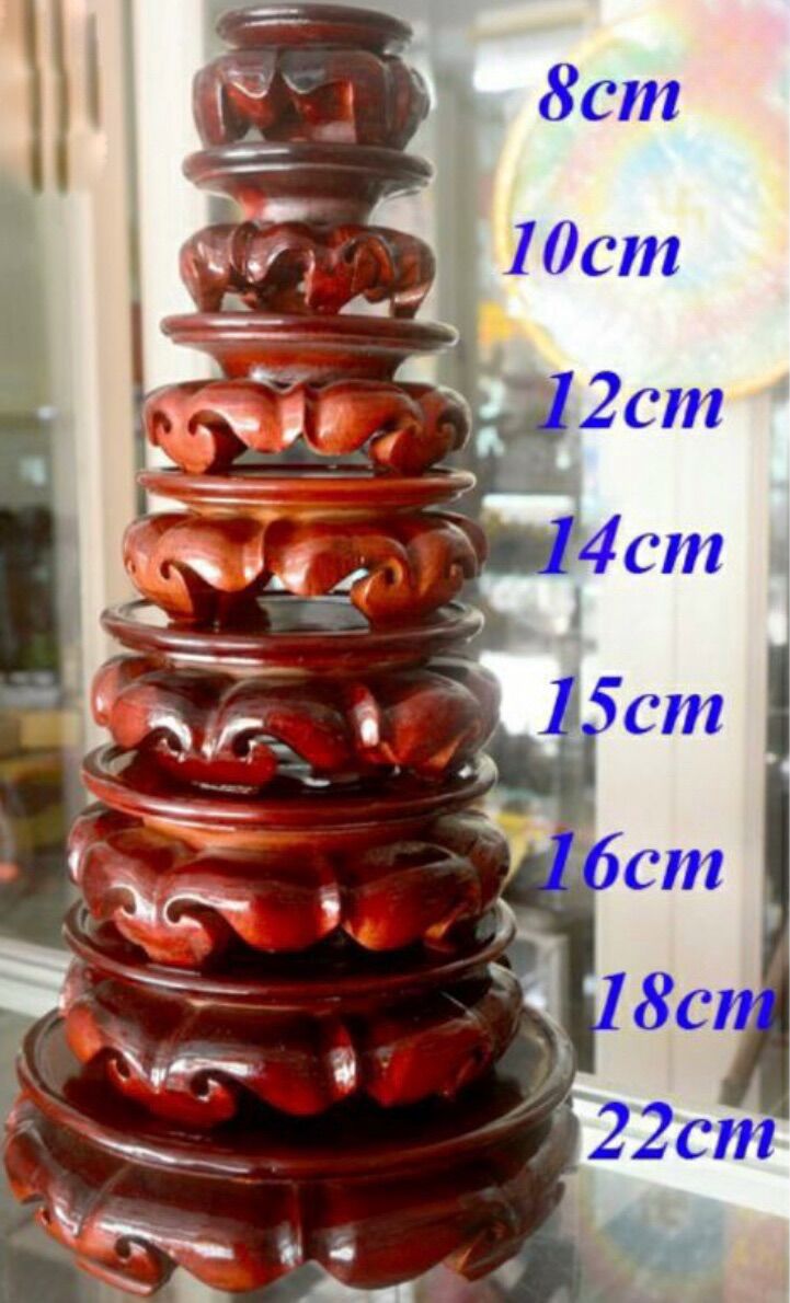 Đế gỗ tròn đặt tượng thờ cúng - Nhiều cỡ