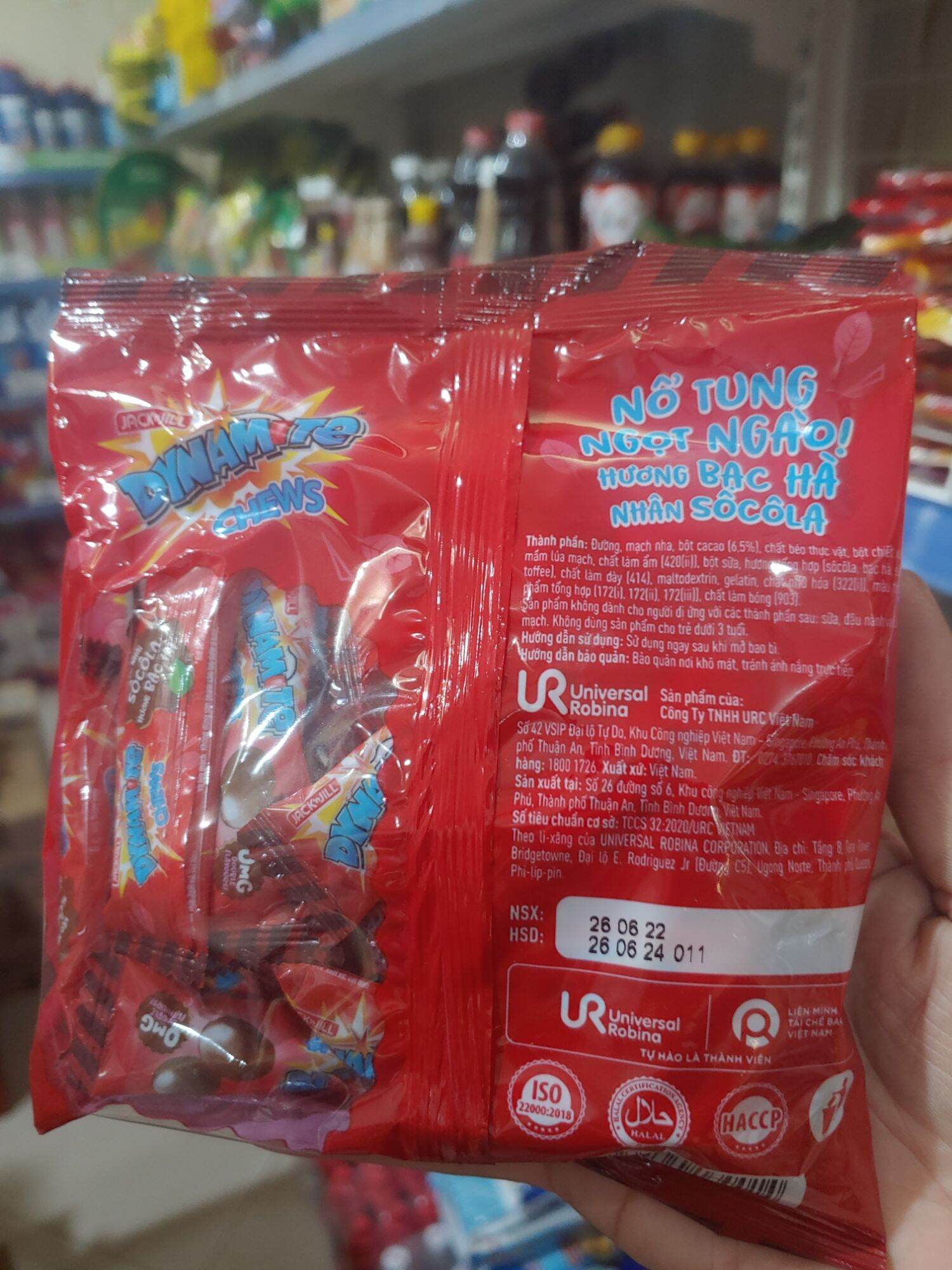 Kẹo dynamite 3 viên gói  125g