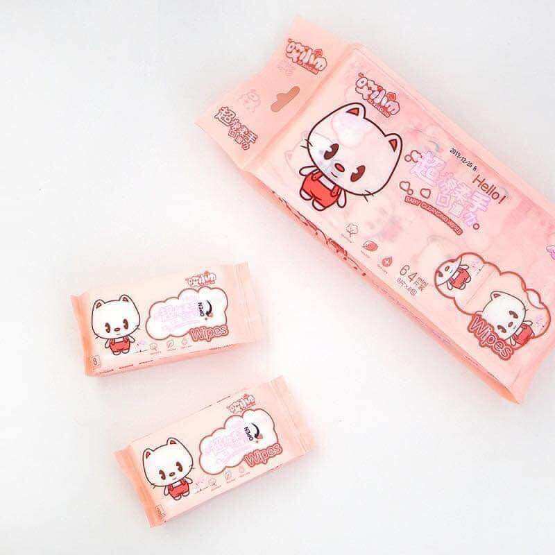Khăn ướt mini bỏ túi bịch 8 gói