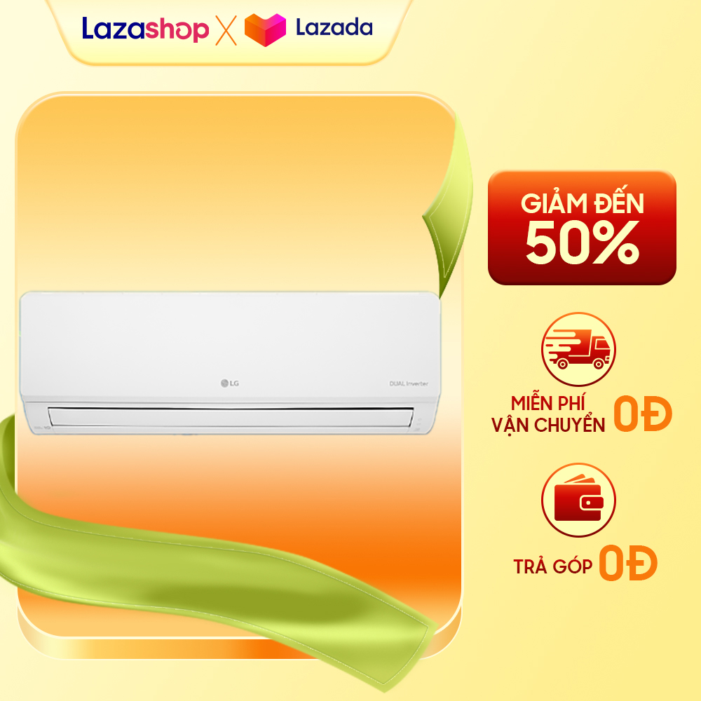 Máy lạnh lg inverter 1 hp v10win1 - bộ lọc pm 2.5 - chức năng tự làm sạch - chế độ ngủ đêm tránh buốt