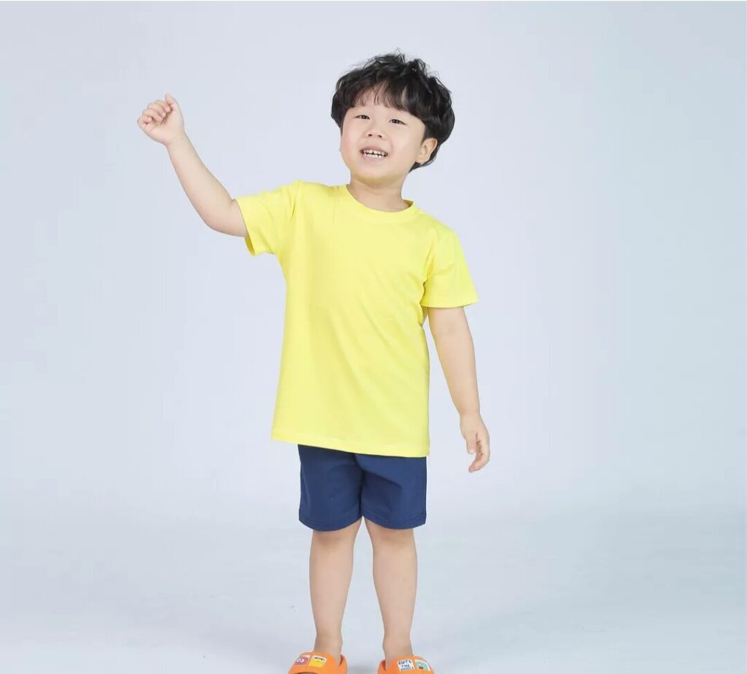 Aó thun cổ tròn bé trai/bé gái