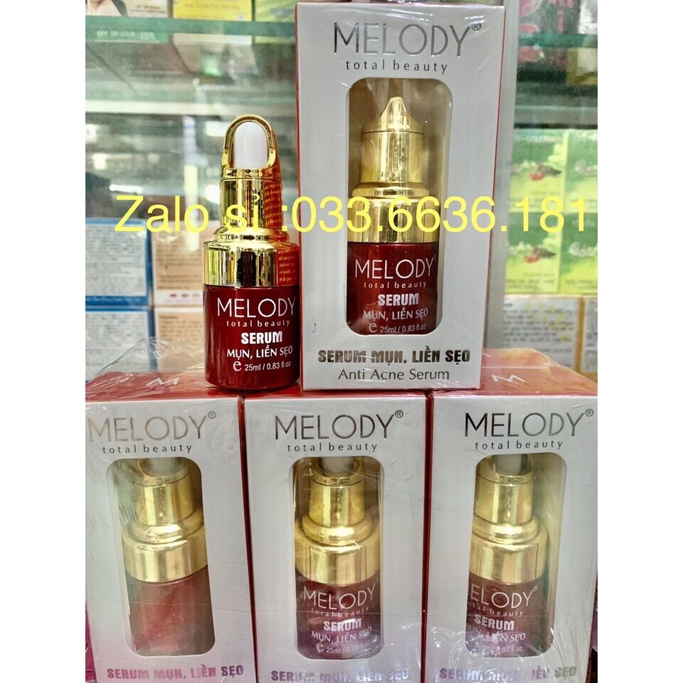 Serum melody giảm mụn,mờ thâm,mờ sẹo vip chai 25ml